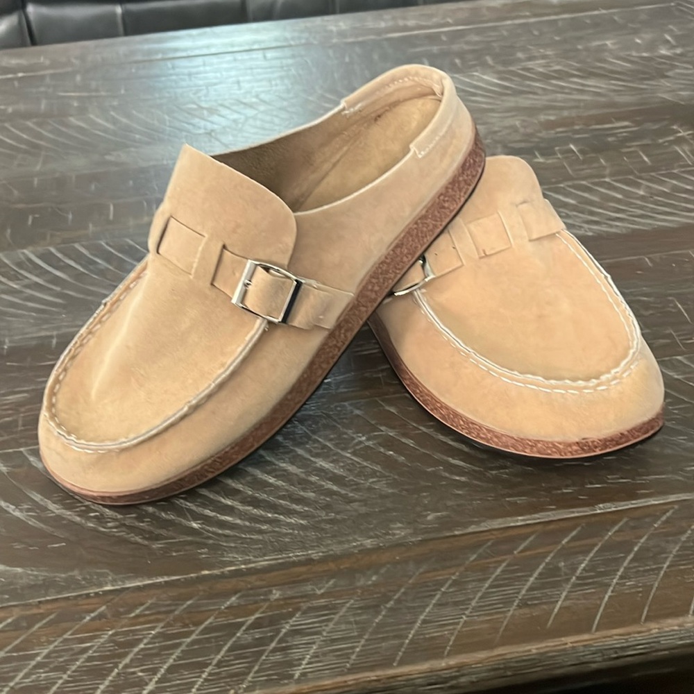 Ladies size 10 open in the back loafer style shoes